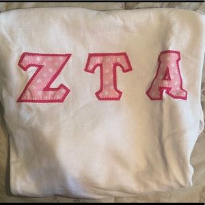 ZTA Polka Dot Letters Crewneck